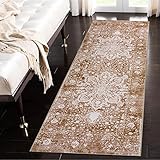 Beeiva Medallion Washable Kitchen Runner Rugs, 2x6 Brown Carpet Runners for Hallways Rug for Kitchen