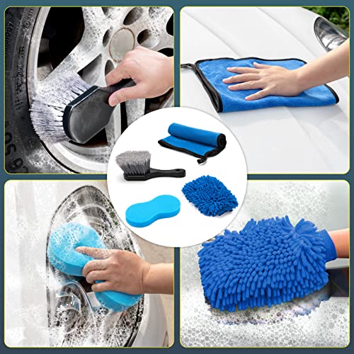 Ychow-Tech 23Pcs Car Detailing Brush Set,Auto Detailing Drill Brush Set, Car Detailing Brushes With Cleaning Gel, Car Accessories For Women,Car Cleaning Tools Kit For Interior,Exterior #TOP6