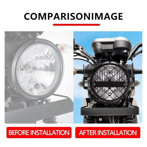 Protection phare grille moto PG1 2024 couverture garde phare robuste