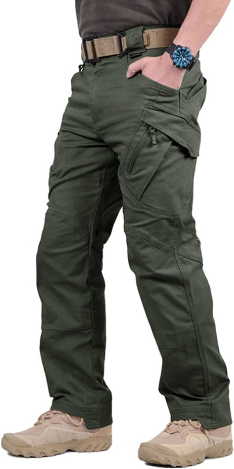 Tactical Pants Men Instructor Tactical Pants， Casual Army Military Style Trousers， Mens Cargo Pants Trousers Male