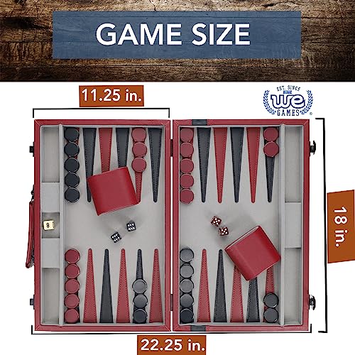 Backgammon en burdeos y negro miniatura 3