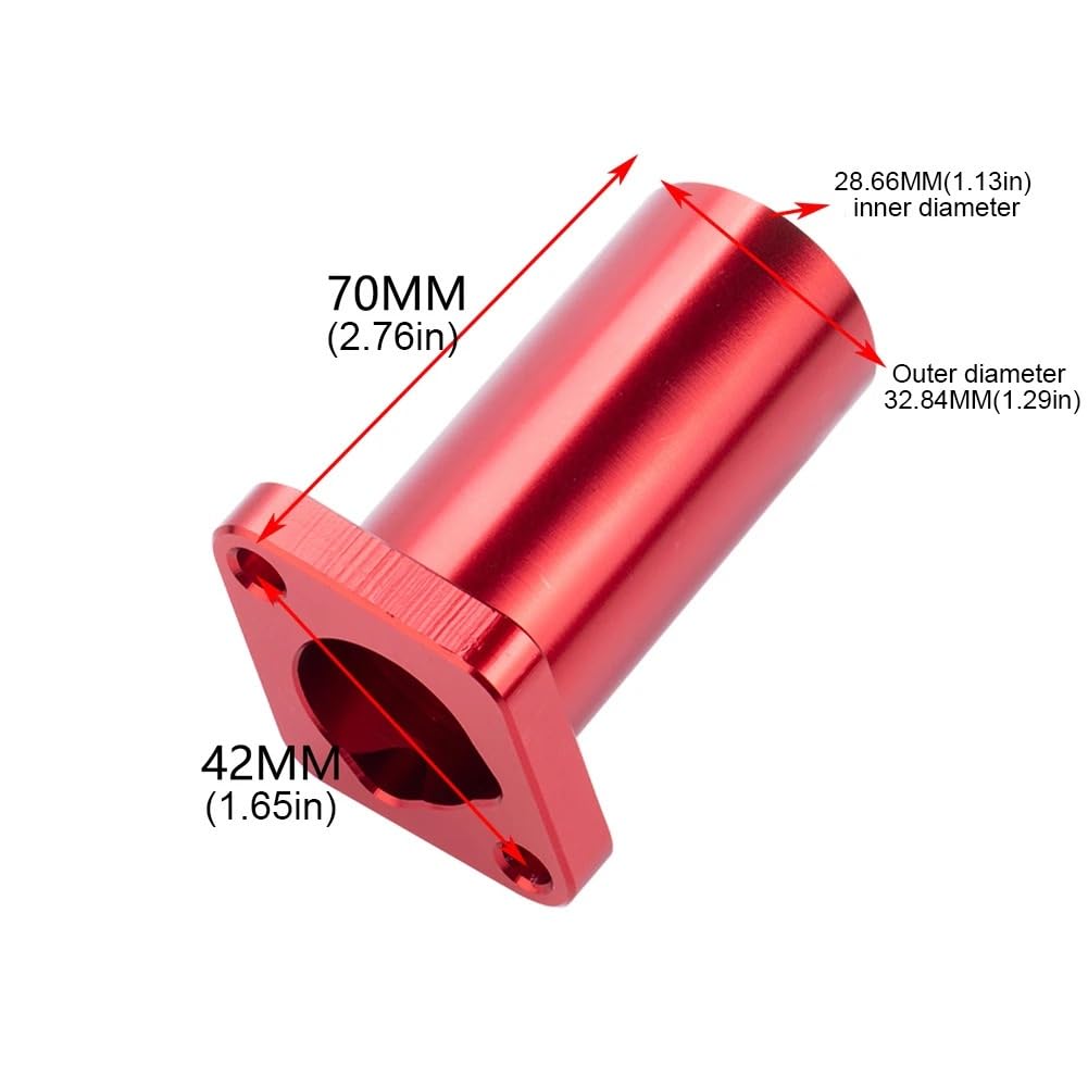 Przewód PCV silnika Do GX200 212cc VM22 części Carb rura ssąca motor terenowy Adapter CNC uszczelka złącza gaźnik motocyklowy kolektor wlotowy Boot Wąż odpowietrzenia skrzyni(Black)