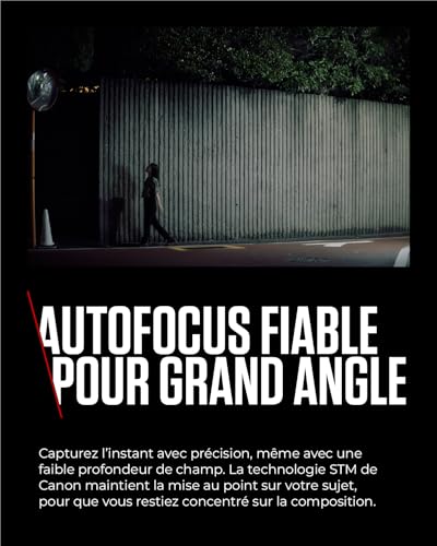 Objectif Hybride Canon RF STM 45 mm f1.2 16 pour Monture Canon RF - vue 10