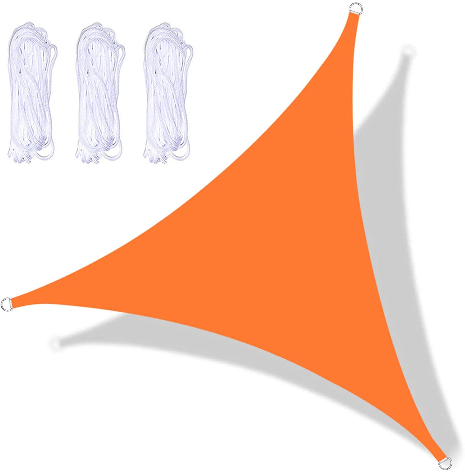 Voile d'ombrage triangulaire 6x6x6m imperméable et anti-UV pour terrasse