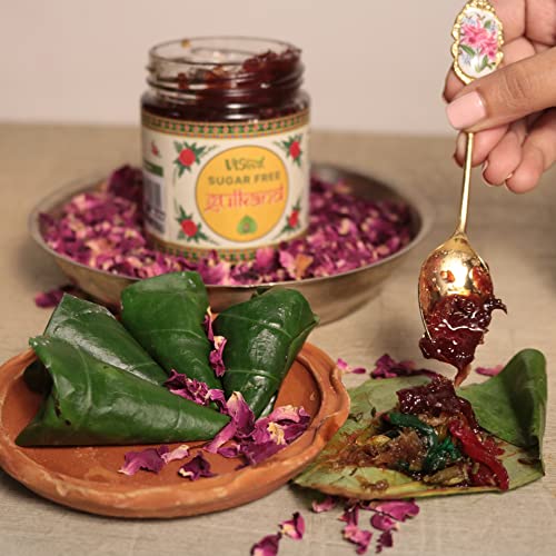 Image of Vistevia Sugar Free Gulkand (Rose Jam), Diabetic and Keto Friendly - Sweetened Naturally with Stevia - Tastes Delicious - Pack of 2 (230 * 2GM)