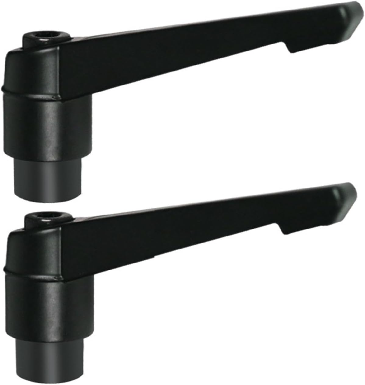 2 Pack M8 x 63/80 Adjustable Knobs Handle Female Thread Button Ratchet for Lathe Machinery, Black(M8*80)