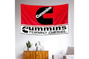 Cummins Banner: Turbo Diesel Pride, 3x5ft Anti-Fade Poly Tapestry