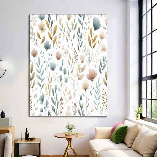 Affiches decoration murale style simple et frais de fleurs et vegetaux GDJSMIN 70x100 cm