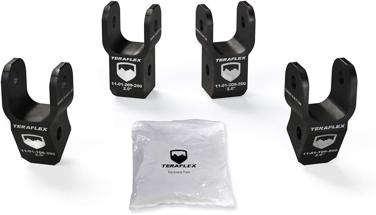 1985200 2" JL/JLU Wrangler Shock Extension, 1 Pack