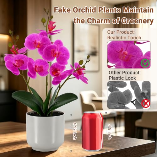 BTHM DSGN Faux Orchid 17.5” Tall Artificial Flower Indoor for Home Decor — view 5