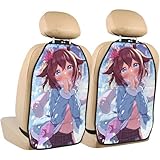 シートバックポケットウマ娘 サクラチヨノオー 2枚セット 車用収納ポケット カー用品 キックガード 防水防汚 多機能 大容量 荷物入れ お手入れ簡単 取り付け簡単 子供キック対策67*47cm