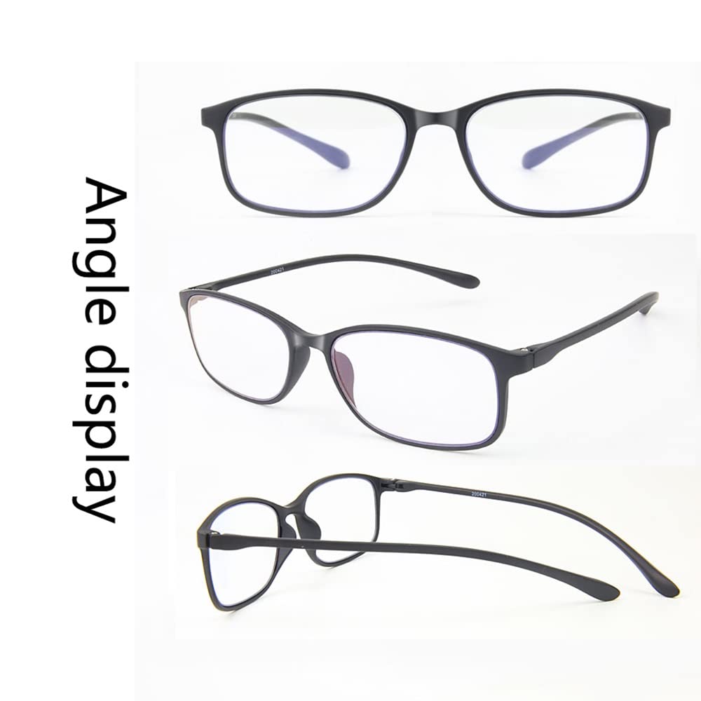 Lesebrille Unisex Brille Anti Blaulicht Lesebrillen Frauen Männer 1.0 1.5 2.5 Ältere Menschen Leser Brille Ultraleicht Lesegeräte (Color : Black, Size : +1.00)