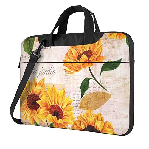 Sac ordinateur 13 pouces motif tournesol pour vos cours et trajets