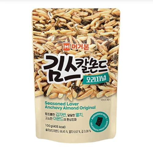 [Official MURGERBON] Premium Seaweed Anchovy & Slivered Almond Snack (3.5oz