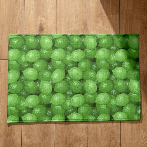 EHOMERY Alfombra Tienda de Campaña Felpudo Natural Limón Alfombra Cocina Antideslizante Felpudos Entrada Casa Originales Y Divertidos Y Grandes 40x60cm,