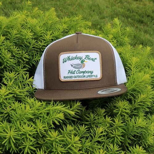 Image of WHISKEY BENT HAT CO. Green Head Adjustable Snapback Outdoor Lifestyle Duck Hat