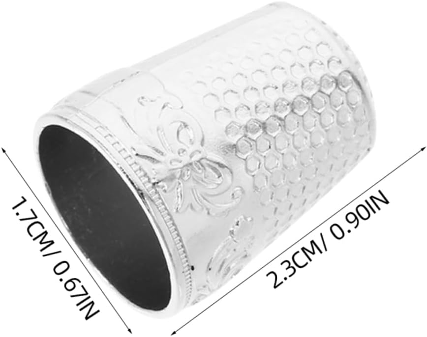 TEHAUX 12pcs Metal Hand Sewing Thimble Thimble Rings Cap Finger Shield for Needlework Quilting Embroidery Accessories
