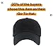 KB-Low BLK Classic Cotton Dad Hat Adjustable Plain Cap. Polo Style Low Profile (Unstructured) (Classic) Black Adjustable