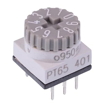 PT65401 APEM Subminiature BCD Rotary Code Switch PCB Mount