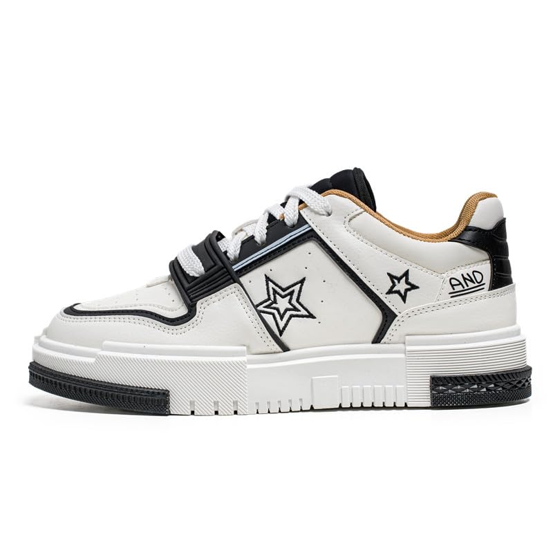 Men's Fashionable Thick Soled Skateboard Shoes Casual Walking Shoes Comfy Non Slip Durable Suitable for Outdoor Campus Walking