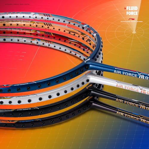 Image of Li-Ning Air Force G3 Badminton Racket with Full Cover | Max Tension : ≤30 lbs | Superlight Technology | Aerotec Beam | Dynamic Frame