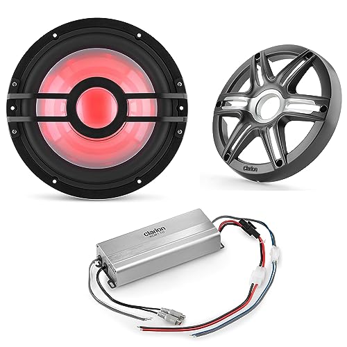 Clarion Marine Bass Bundle - CMSP-101RGB-2 10