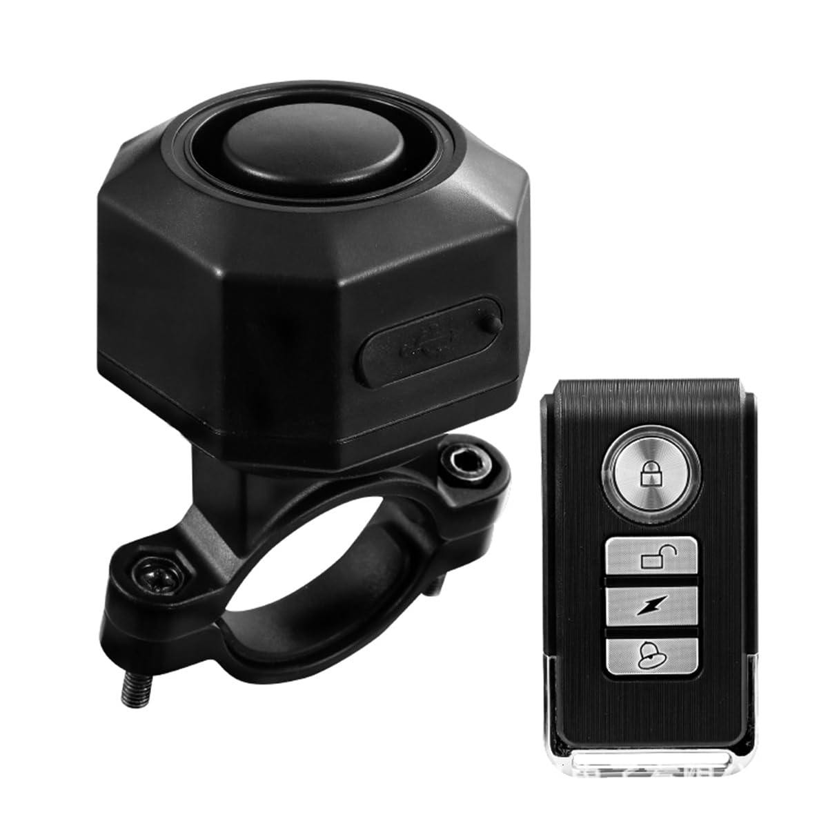 Alarme De Vélo Sans Fil USB Rechargeable 110dB Avec Télécommande - Antivol Vibration
