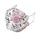 NIMIZIA 10 Stück Mundschutz Erwachsene 5 Lagige Schutz_Maske mit Motiv,Blume Druck 5 Lagige Bandana Mund und Nasenschutz Staubdicht Mund-Nasen Bedeckung Atmungsaktiv für Damen Herren (M, 10PC)