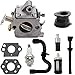 ZAMDOE C1Q-S57B Kit de carburateur pour tronçonneuse Stihl MS180/MS170/MS 170C/MS 180C/017/018, remplace C1Q-S57A 1130 120 0603, avec Filtre à Carburant et Joint de Bougie