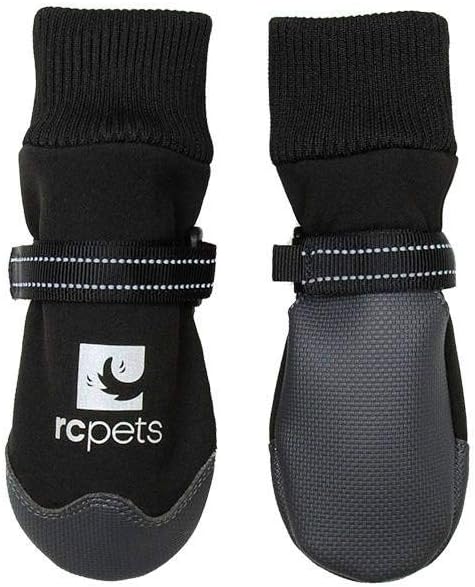 RC Pets Strider Dog Boot, Water Resistant, Paw Protection, Medium,Black