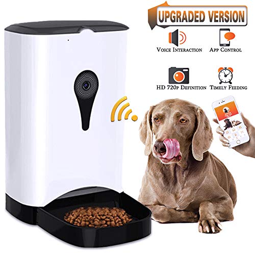PAWPAL Automatic Pet Feeder with HD Camera and 4 Meals Programmable Timer