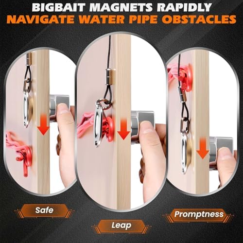 Magnetic Wire Puller for Electrical Wiring,Wire Puller Tool,Cable Puller,Fish Tape Wire Pulling,Super Penetration for Boards/Water pipes-Electricians, Home Renovation - 5