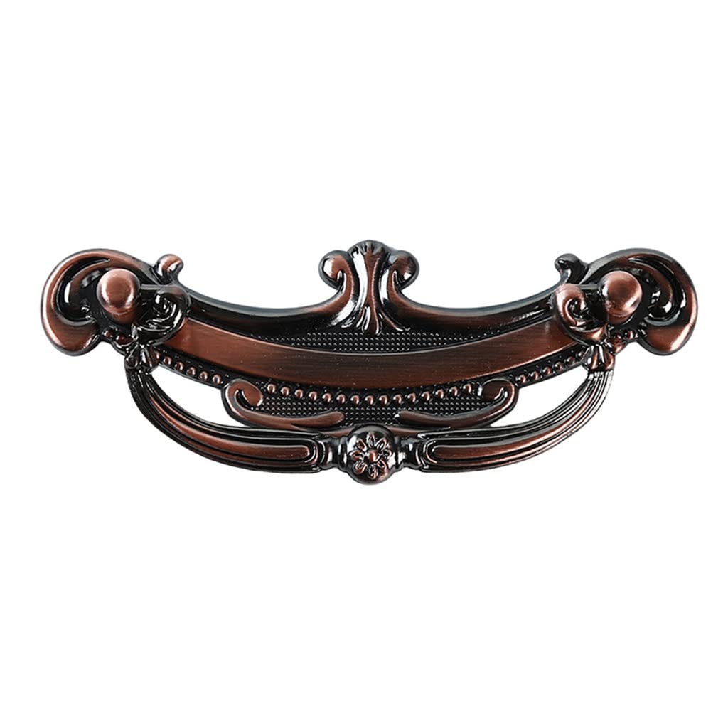 Poignée de porte vintage en bronze antique pour armoire et tiroir 64 cm 2 pcs