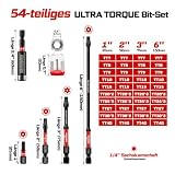 Geinxurn Zestaw bitów Torx Security, 54 szt. bitów udarowych