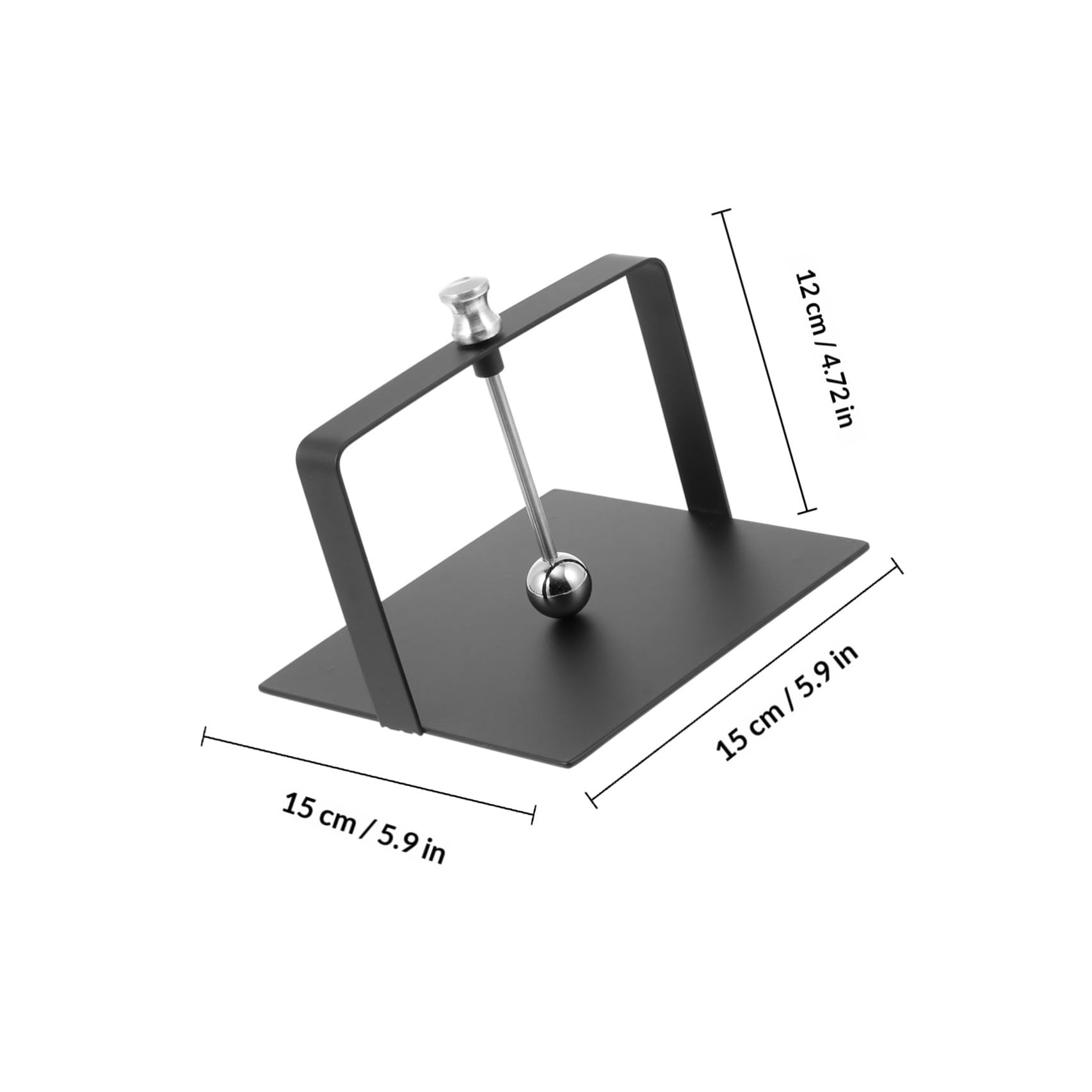 Soporte para Servilletas de Acero Inoxidable Negro, Tamaño Mediano 15x15 Cm, Dispensador y Organizador para Hogar, Oficina y Hotel