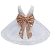 JiaDuo Baby Girl Lace Mesh Tutu Dress Sequin Bow Toddler Princess Gown White 80