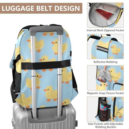 Mochila azul de pato animado con gran compartimento de 44.5 cm 4