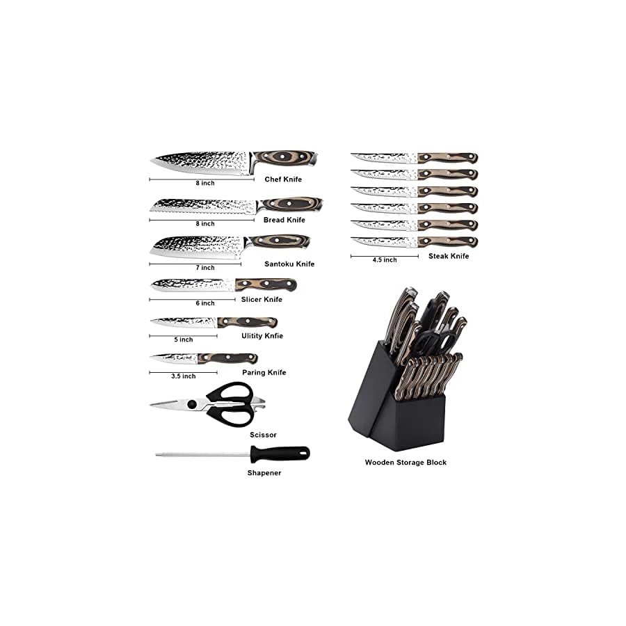 Knife-Set15-Pieces-Kitchen-Knife-Set-with-Wooden-BlockHigh-Carbon-Japanese-Stainless-Steel-Knife-Block-SetUltra-Sharp-Full-Tang-Design-Irregular-Hammer-Pattern Knife Set,15 Pieces Kitchen Knife Set with Wooden Block,High Carbon Japanese Stainless Steel Knife Block Set,Ultra Sharp, Full-Tang Design,Irregular Hammer Pattern