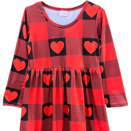 Adorable Toddler Girls Casual Cartoon Print Short Sleeve Dresses for 2-7 Years, Flutter Sleeves, Knee Length2