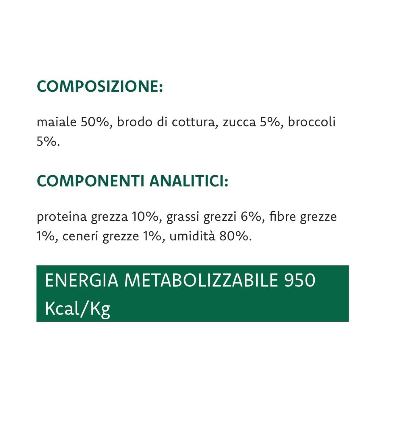 Oasy umido cane adult grainfree, alimento completo per cani adulti di taglia media e grande (medium) gusto MAIALE | 6 scatolette da 400 grammi l’una.