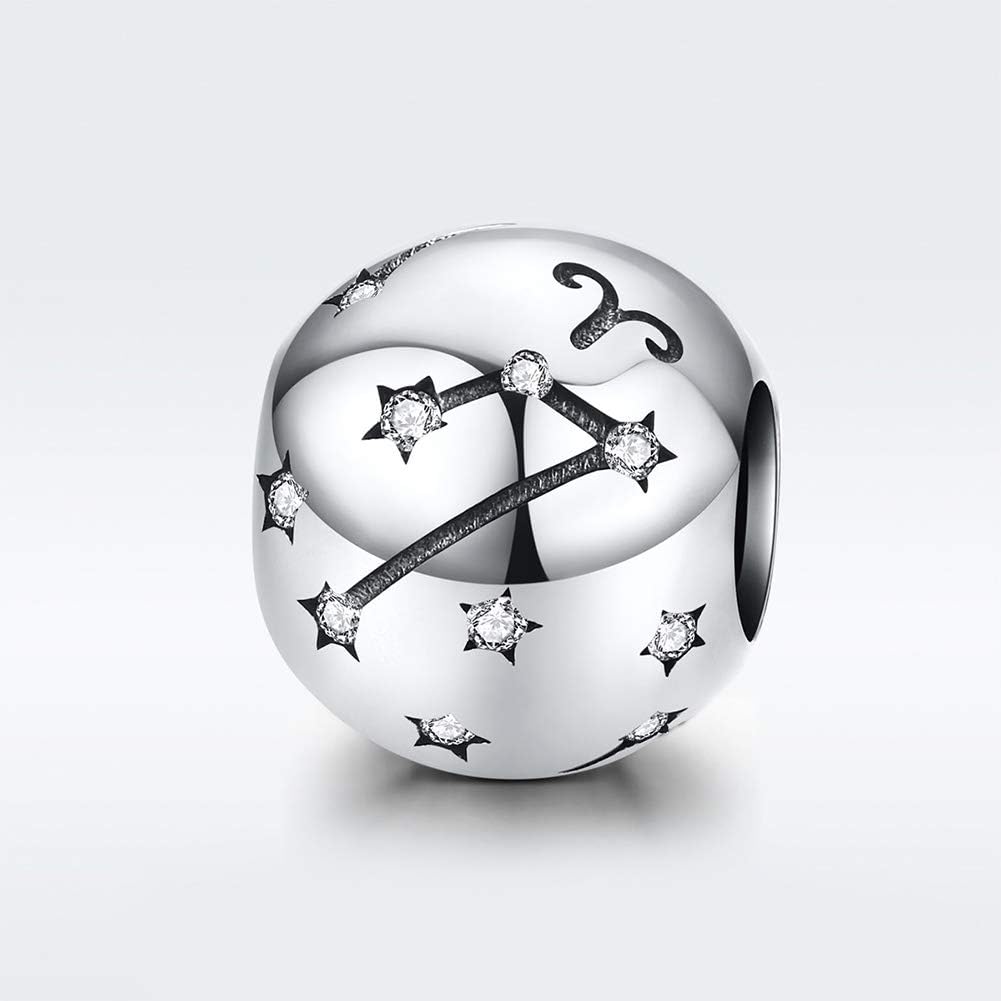 Constellation Charm 925 Sterling Silver Birthstone Bead for Pandora Charms Bracelet-Gift for Anniversary Birthday Christmas Day - Image 3