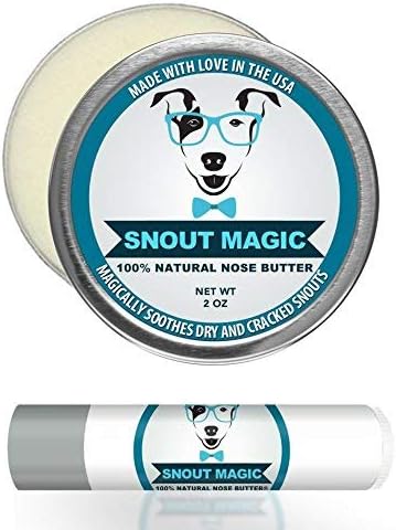 Diamond Package - Premium All Natural Dog Nose Butter Moisturizer Balm to Sooth, Cure, & Heal Dry Cracked Chapped Dog Nose - Includes (2oz) & Mini Tube (.15 oz)
