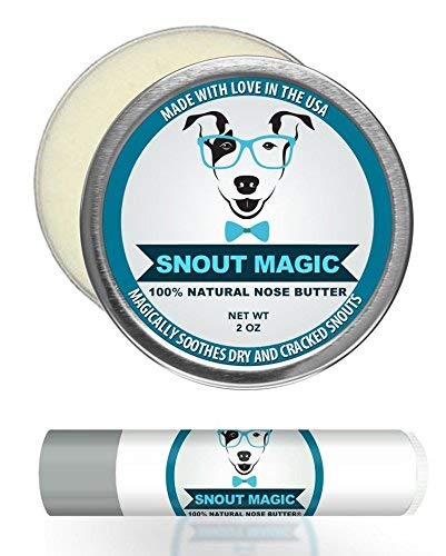 Snout Magic: Diamond Package - Premium All Natural Dog Nose Butter Moisturizer Balm to Sooth, Cure, & Heal Dry Cracked Chapped Dog Nose - Includes (2oz) & Mini Tube (.15 oz)