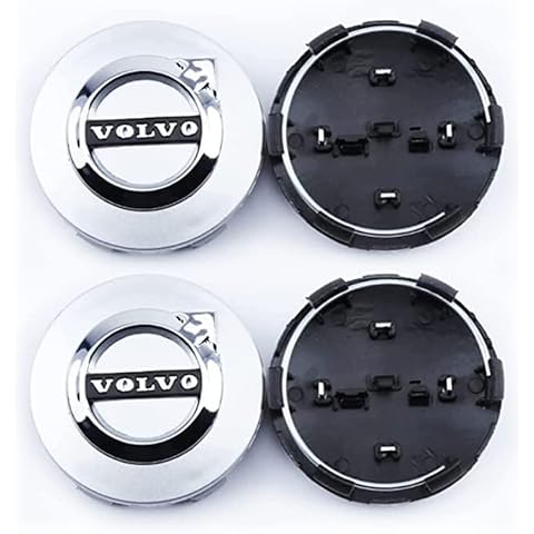 PREWIZ 4pcs Wheel Centre Caps for Volvo Cover