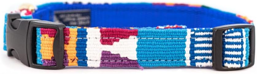 Handmade Cotton Weave Dog Collar - Antigua (Small (3/4" Width): 11-15")