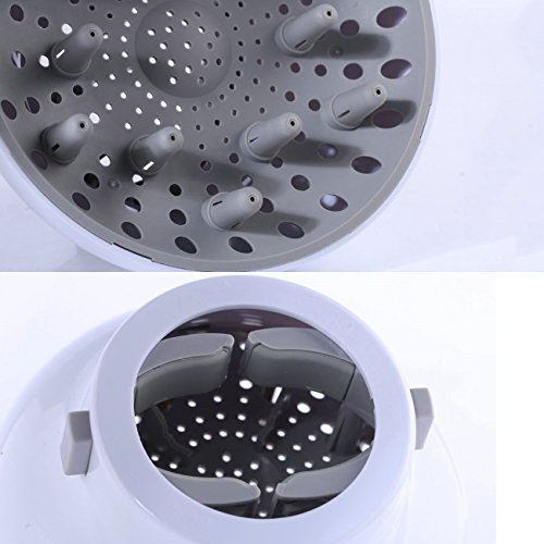 Hairizone Universal Hair Diffuser Adaptable For Blow Dryers With D-1.7-Inch To 2.6-Inch For Curly Or Wavy Hair, White #TOP7
