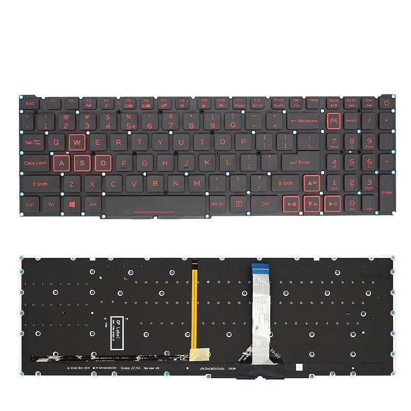 Clavier rétroéclairé pour Acer Nitro 5 AN515-57 et Helios 300 PH315-54