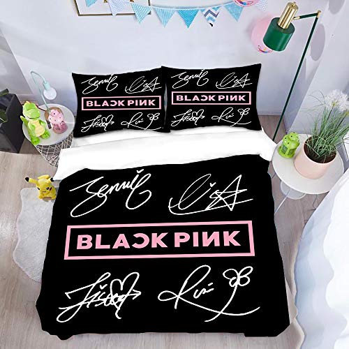Ruiqieor Bettwäsche 135x200 cm,Koreanische Girlgroup Bettbezug,1 Kissenbezug 80x80cm,100% Mikrofaser bettwäsche Set,weich und seidig...
