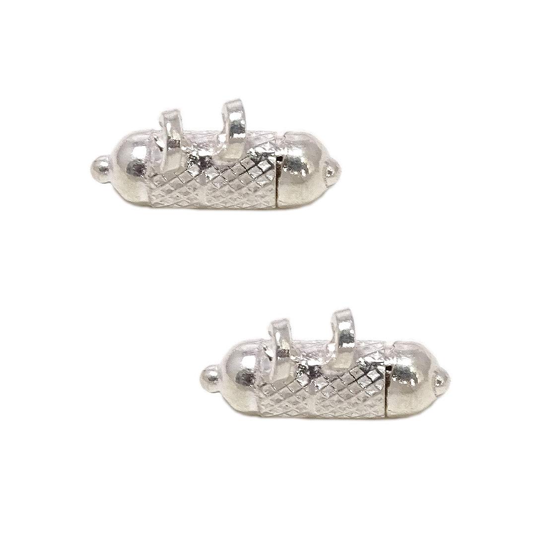 Sahiba Gems Solid Silver Tabiz for Babies & Childrens (Cylinder Shape Small Size 1.50 Centtimetre) ~ Pack in 2 Pcs (B07SNPC3RN) Amazon Price History, Amazon Price Tracker