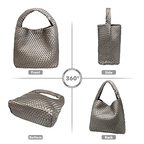 Ps Petite Simone Woven Tote Bag For Women Handbags For Women Woven Bag Summer Purses For Women 2023 Hazel #TOP5